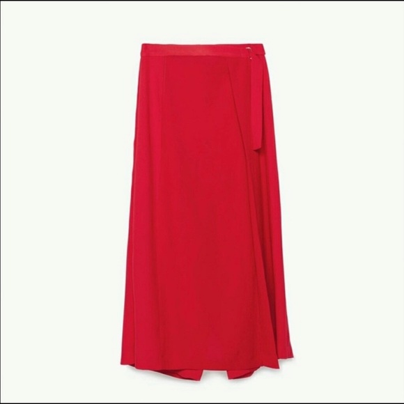 Zara belted skirt sarlong palazzo pants - Picture 2 of 4